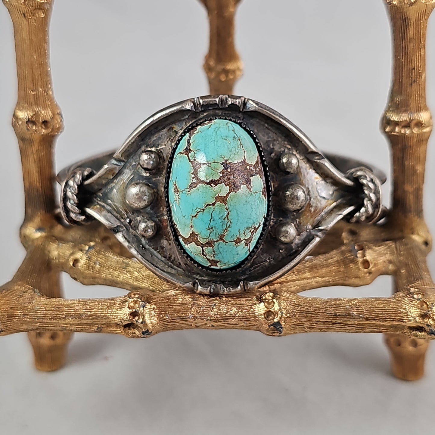 Vintage turquoise & sterling bracelet