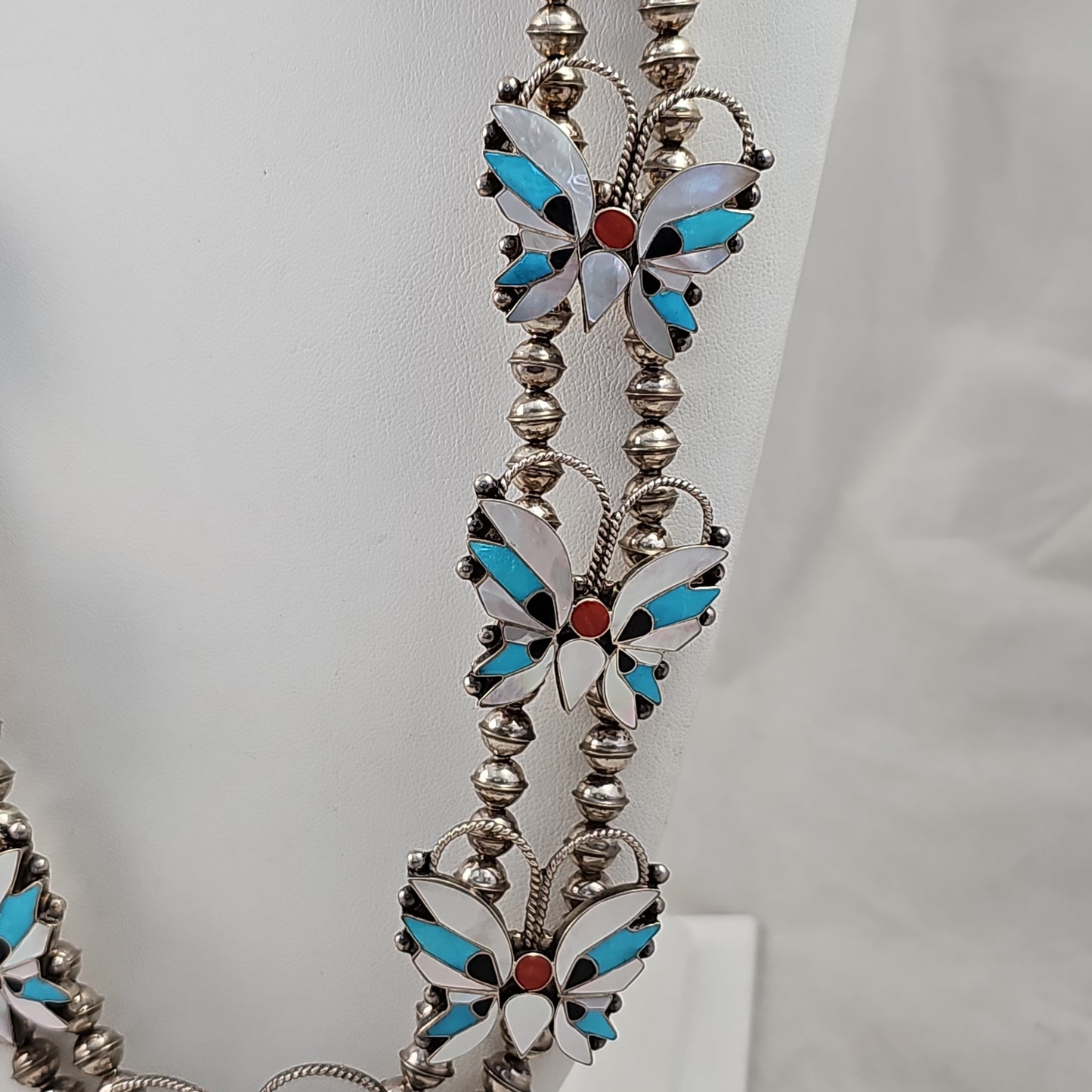 Butterfly Zuni inlay necklace