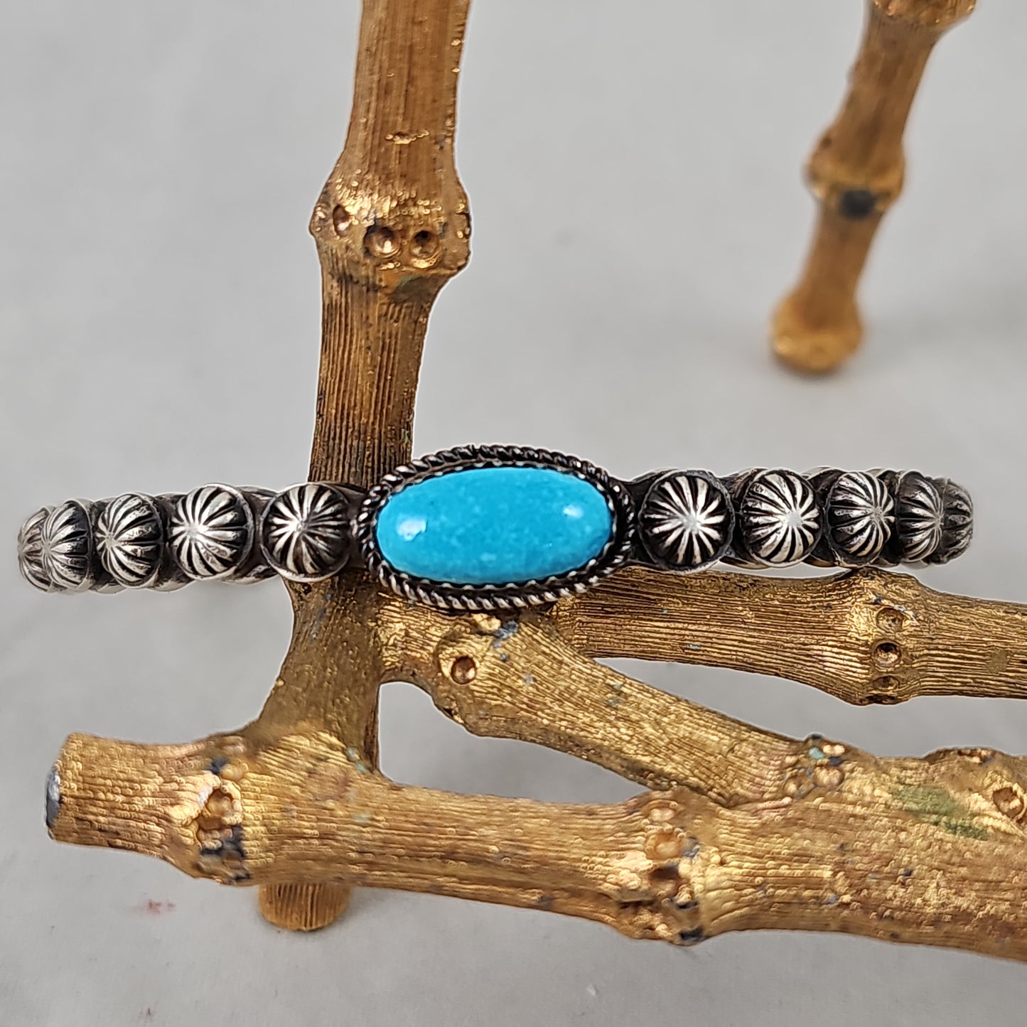 Turquoise button bracelet