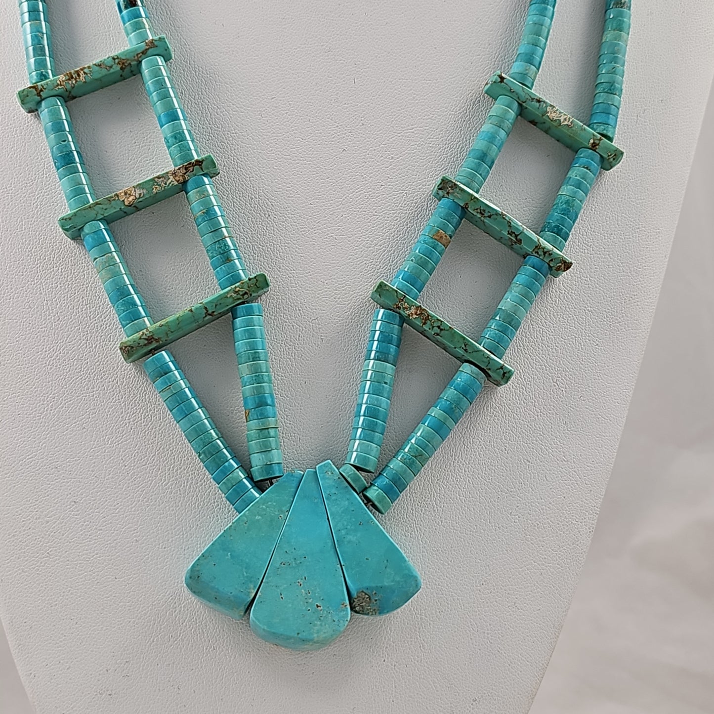 Vintage turquoise heishi necklace