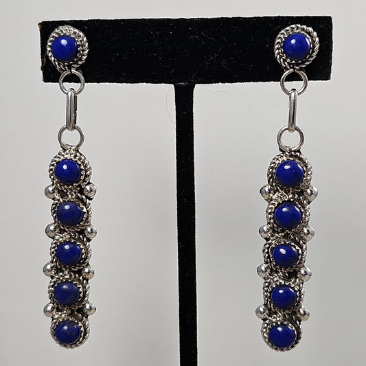 Lapis & sterling earrings