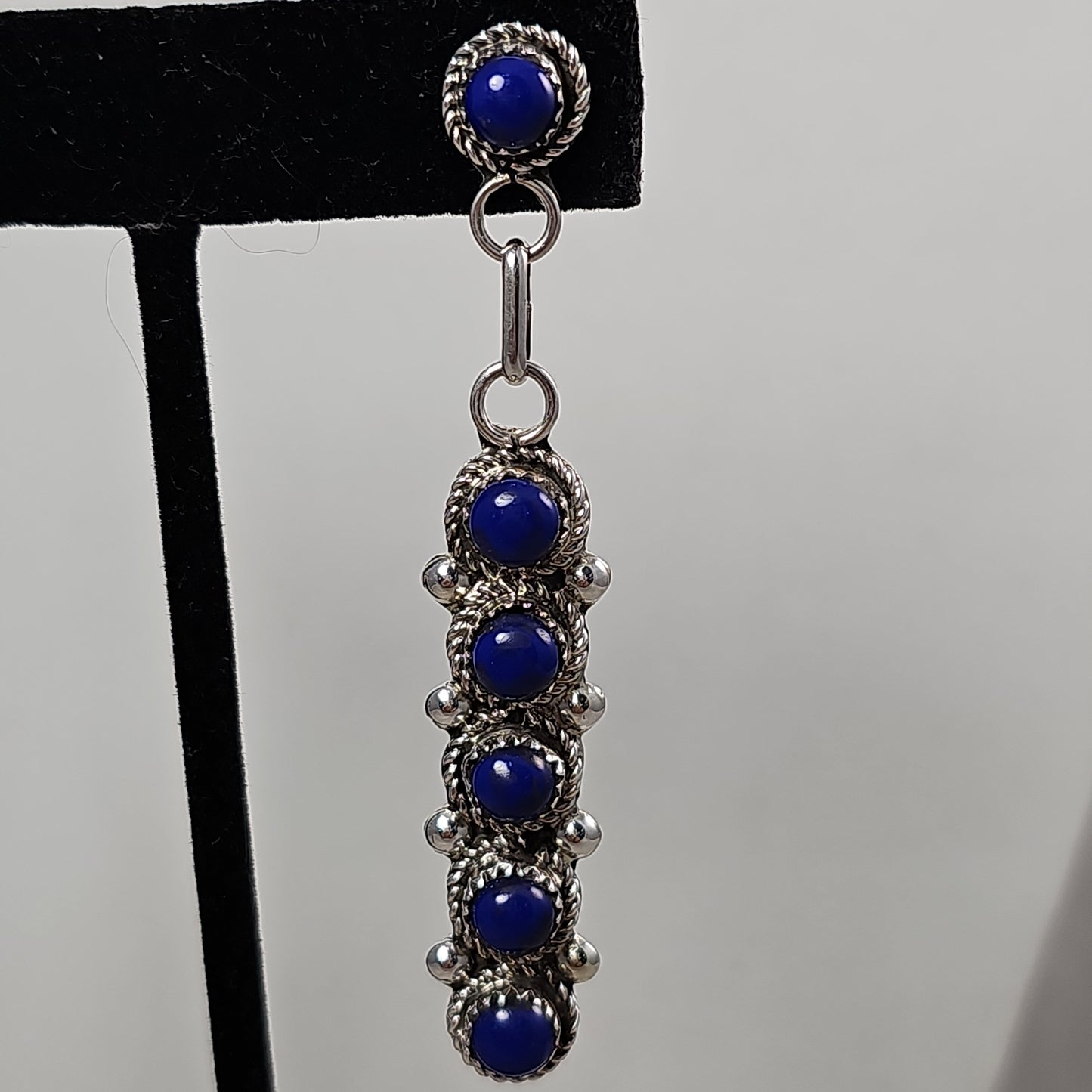 Lapis & sterling earrings
