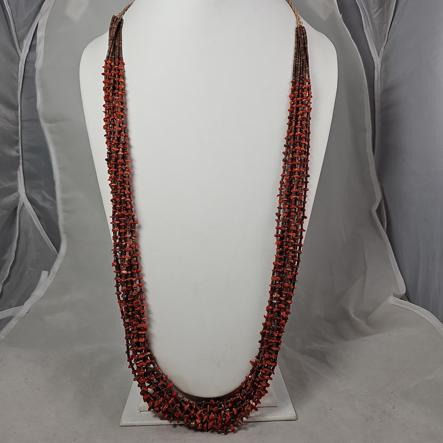 10 strand coral necklace