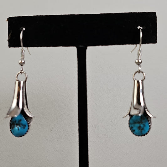 Turquoise blossom earrings