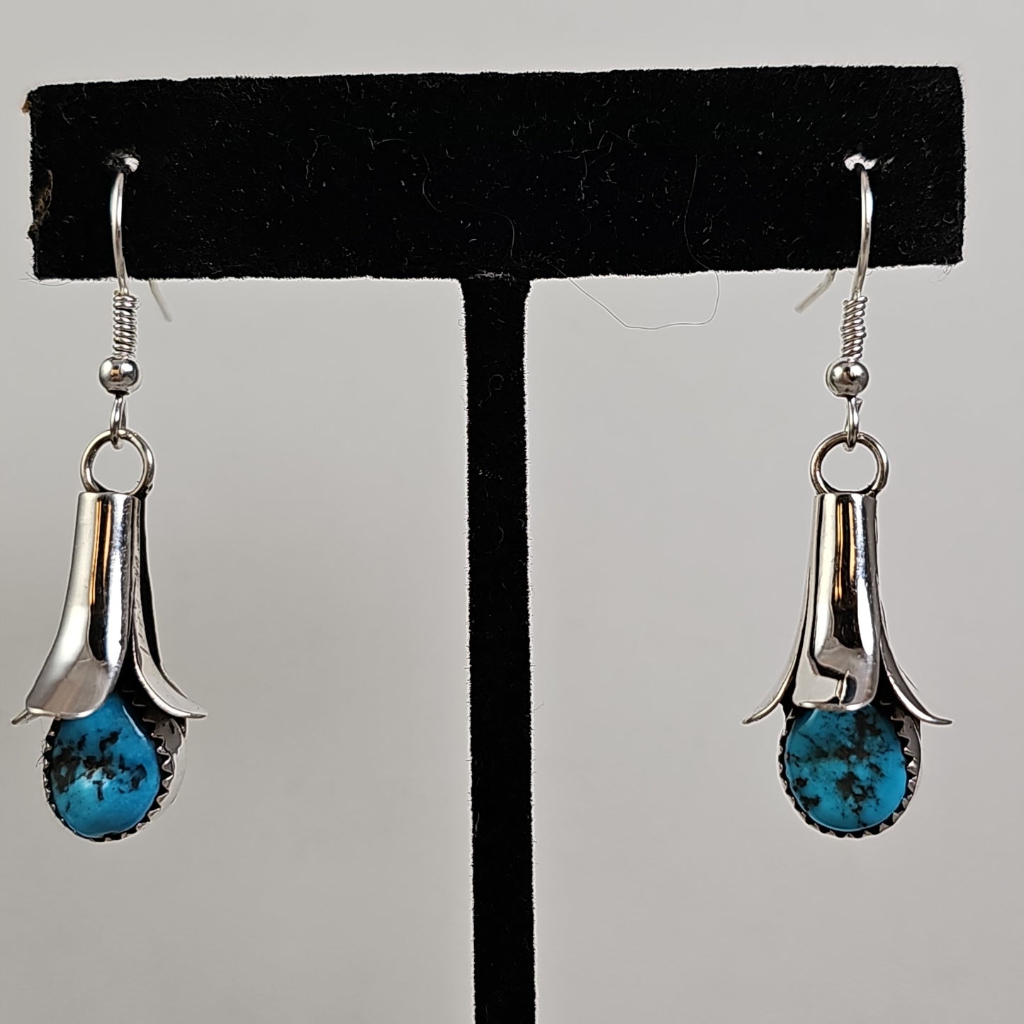 Turquoise blossom earrings