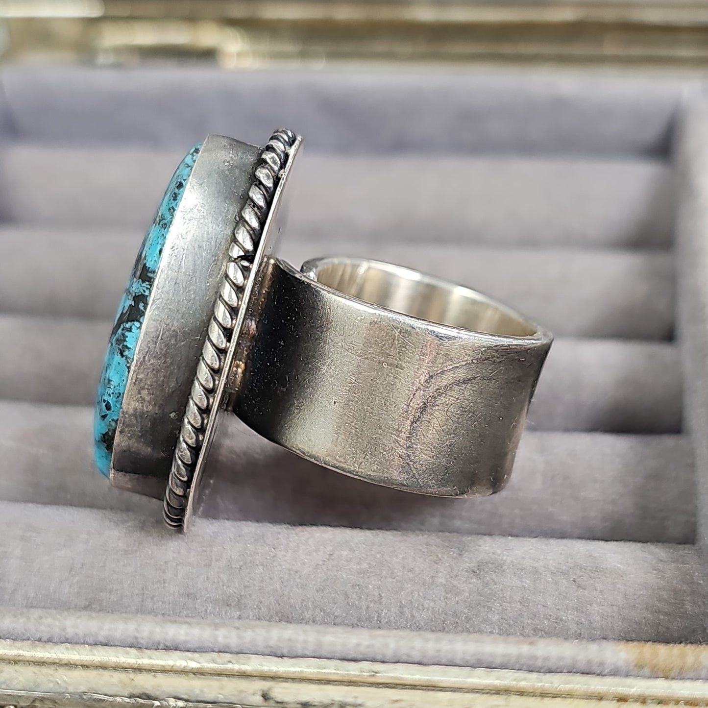 Turquoise & sterling ring