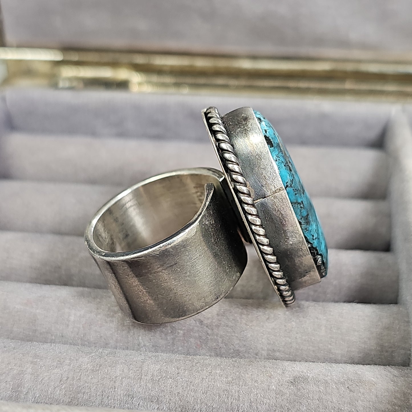 Turquoise & sterling ring