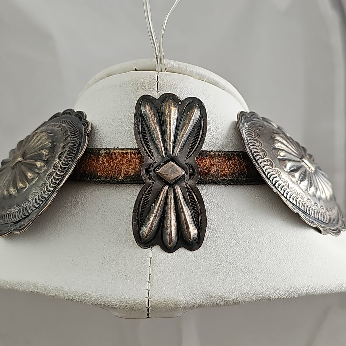 Vintage sterling concho belt