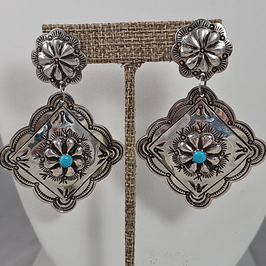 Concho earrings