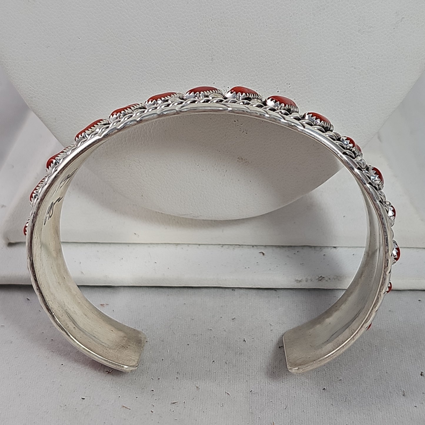 Coral cuff bracelet