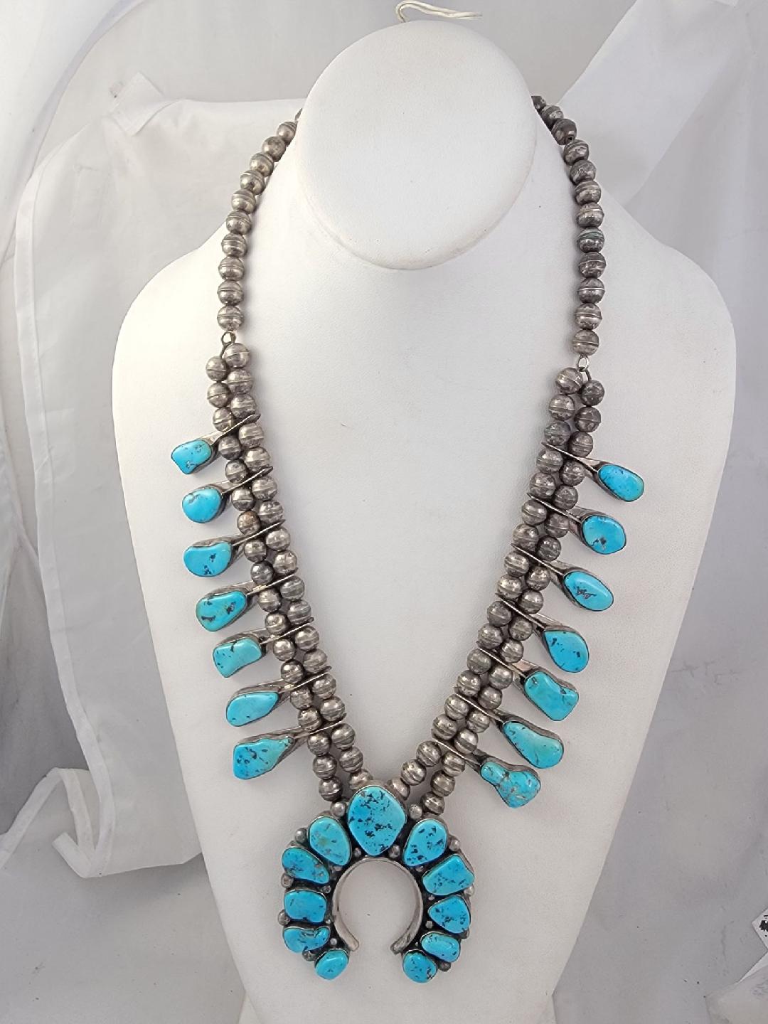 Squash blossom necklace
