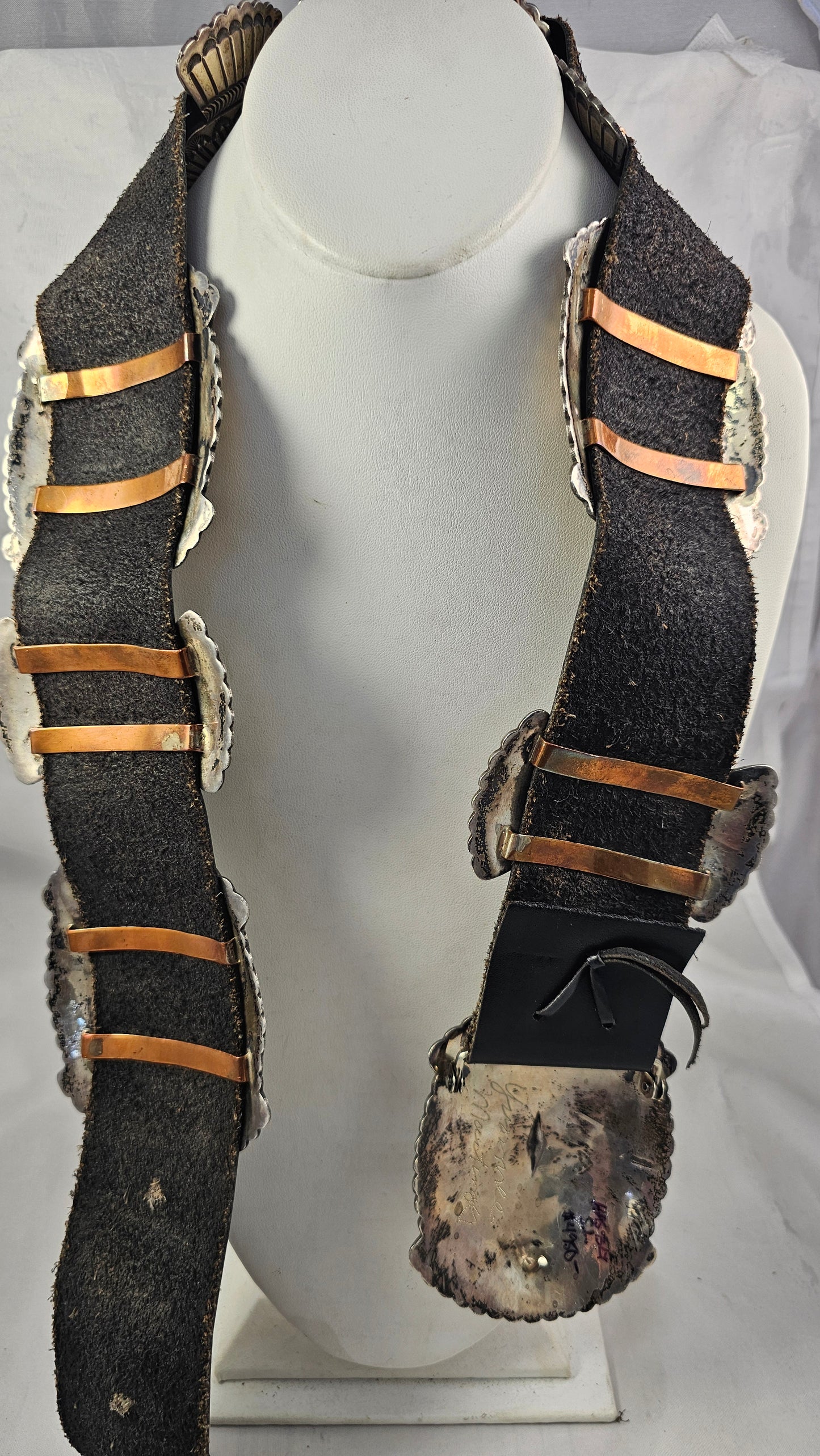 HEAVY Concho Belt sterling silver