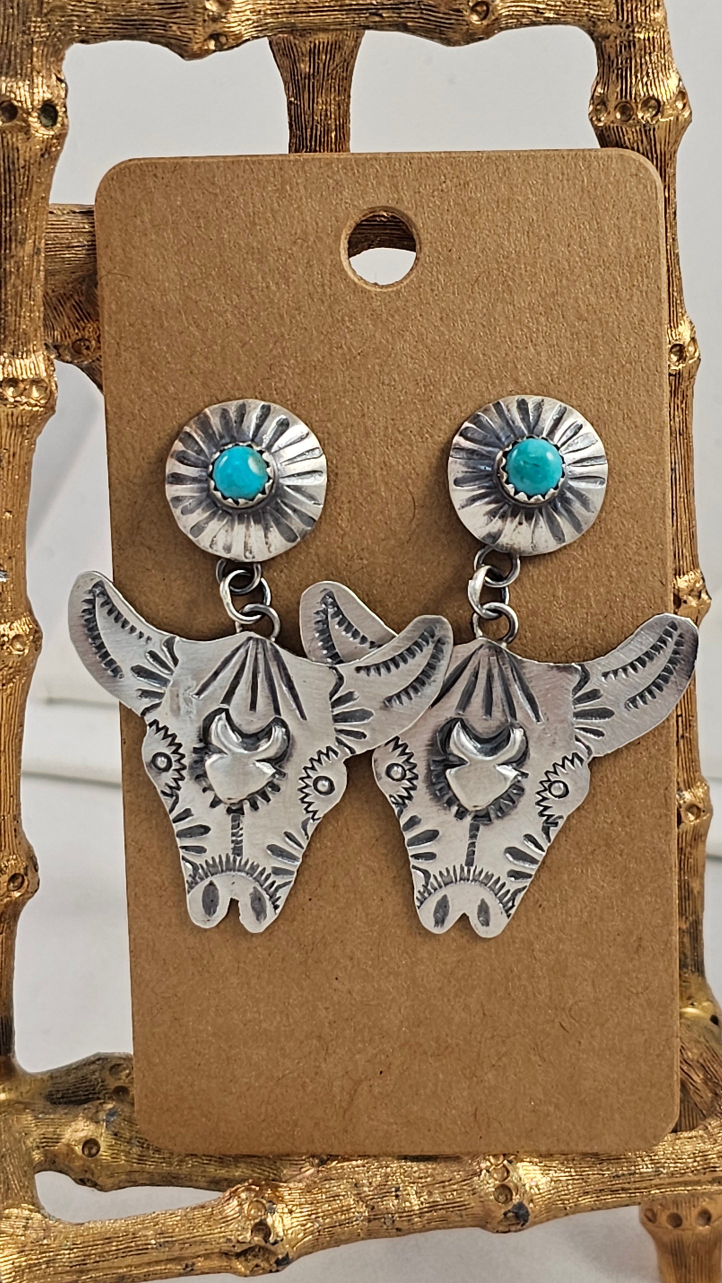 Steer earrings