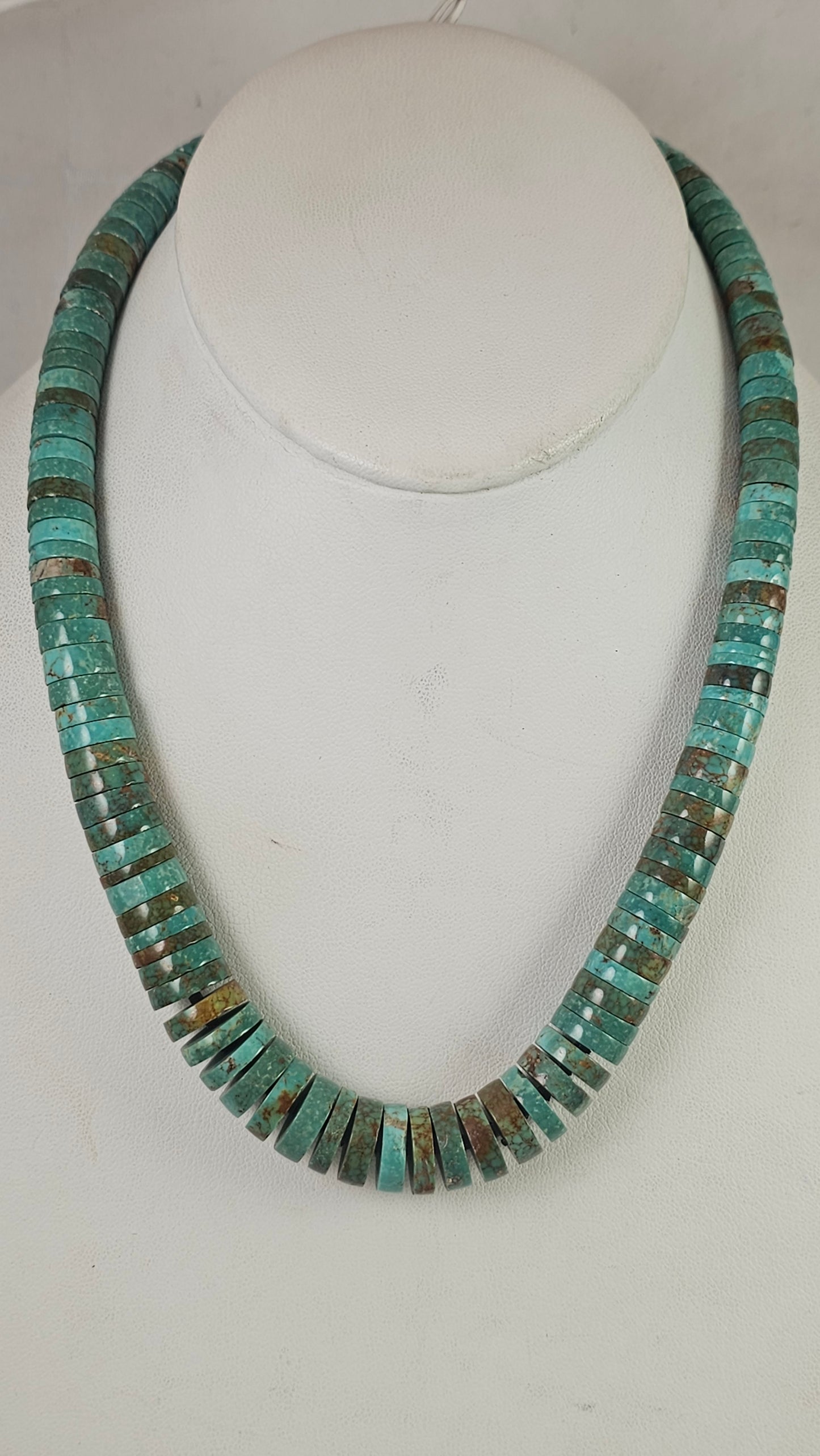 Turquoise heishi choker
