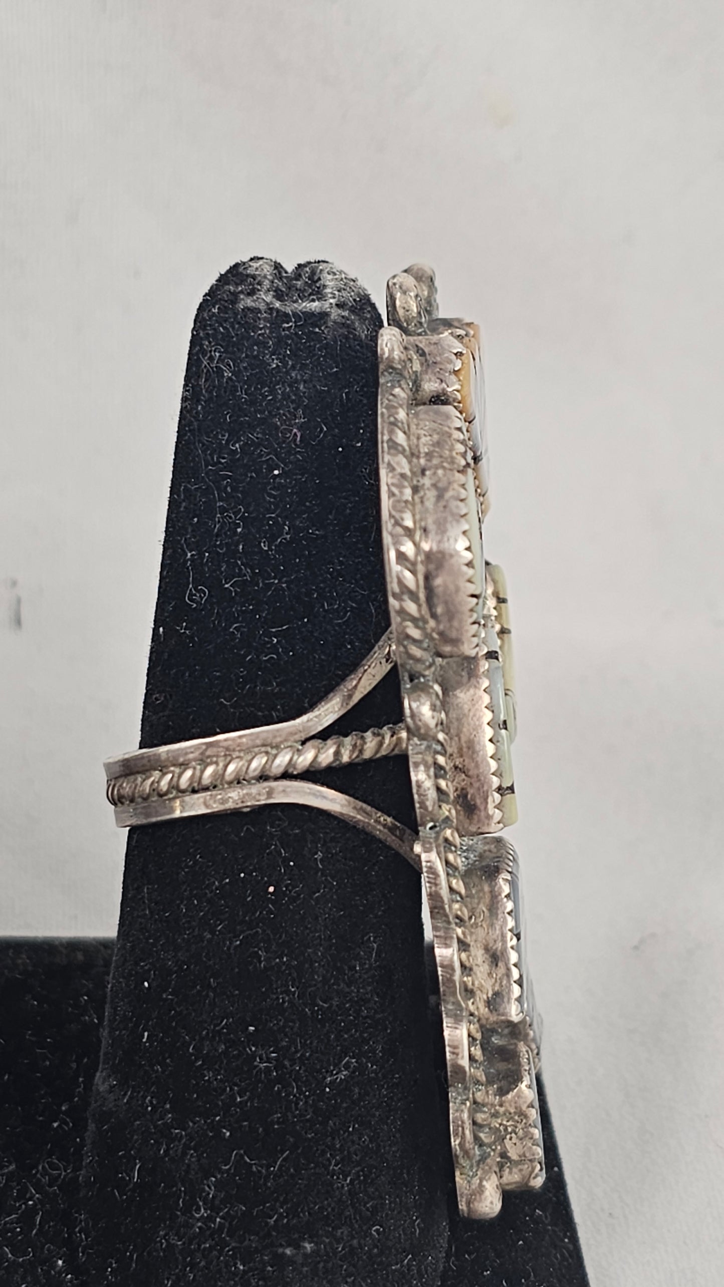 Zuni Rainbow man kachina ring