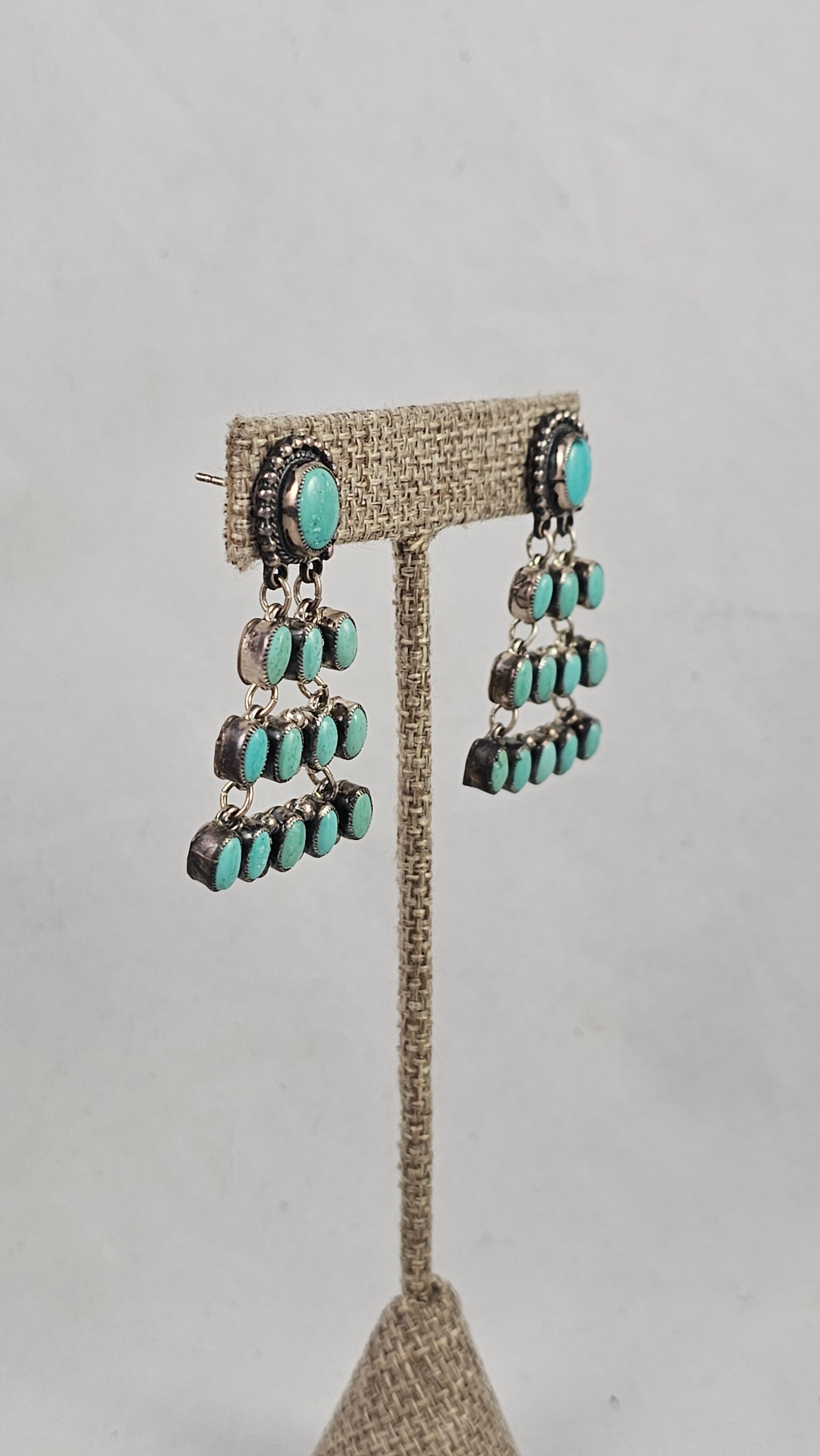 Turquoise chandelier earrings