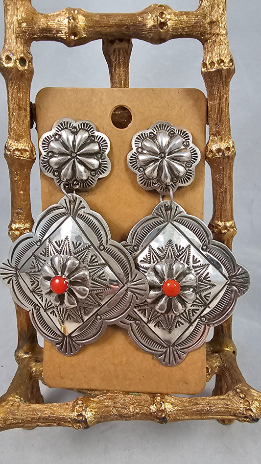 Concho earrings
