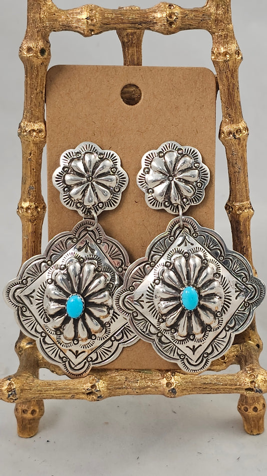 Concho earrings