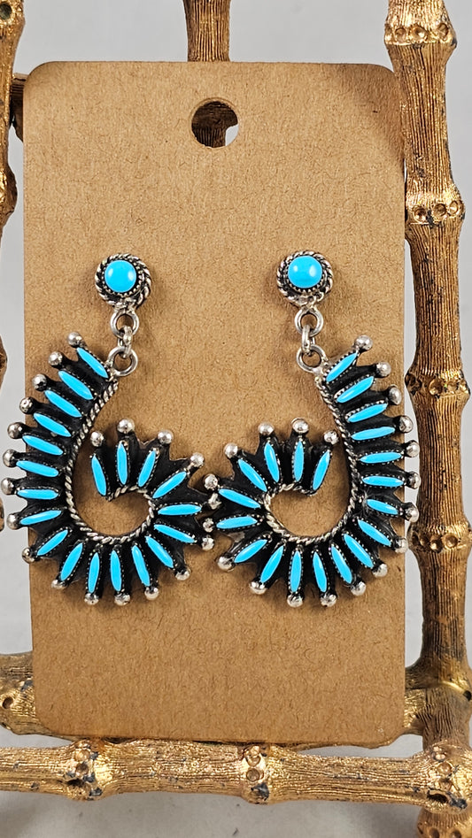 Zuni needlepoint earrings