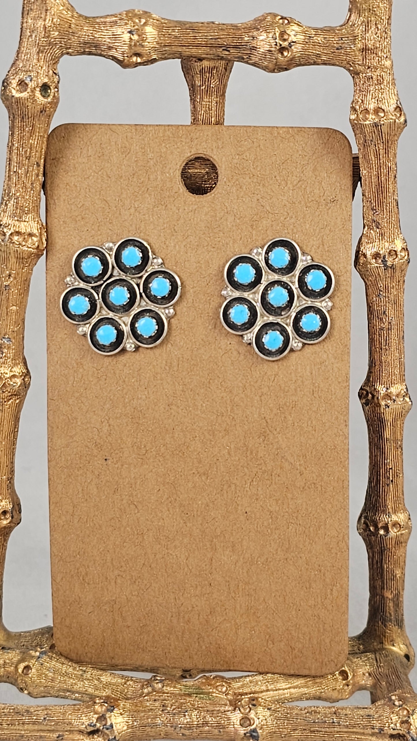 Snake eye cluster earrings