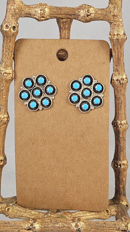 Snake eye cluster earrings