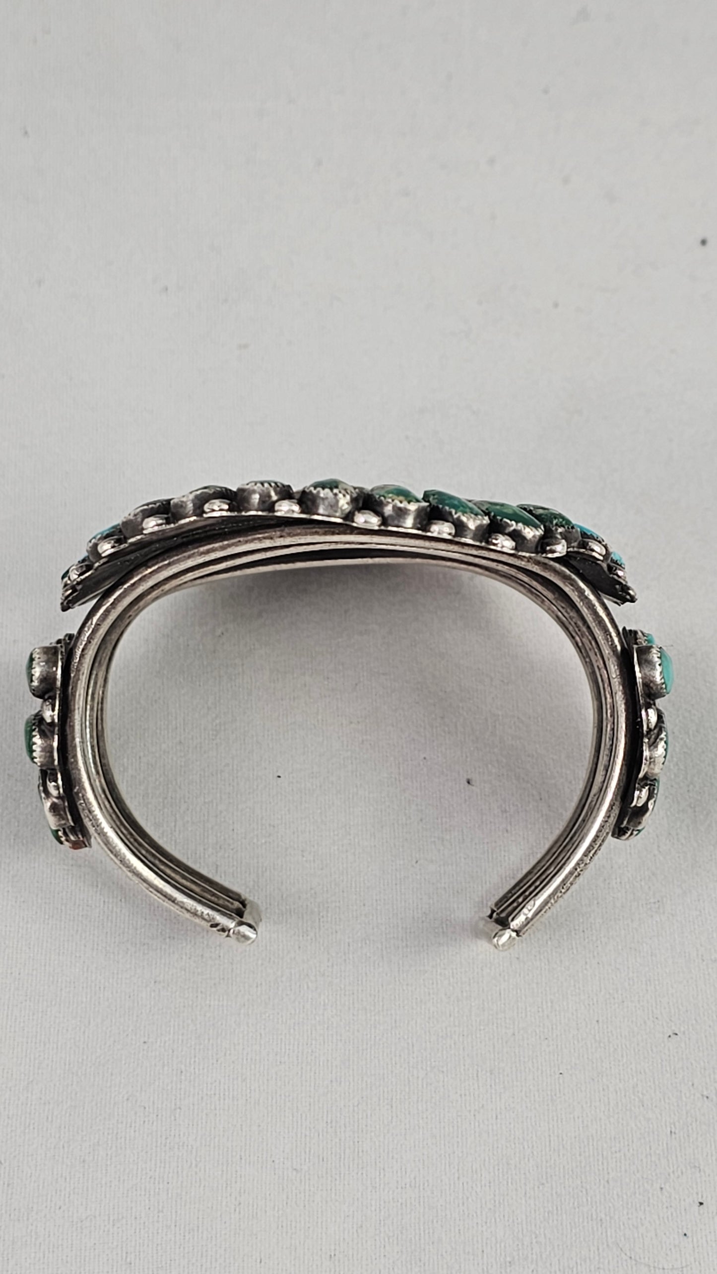 Vintage turquoise cluster bracelet
