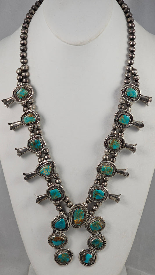 Vintage squash blossom necklace