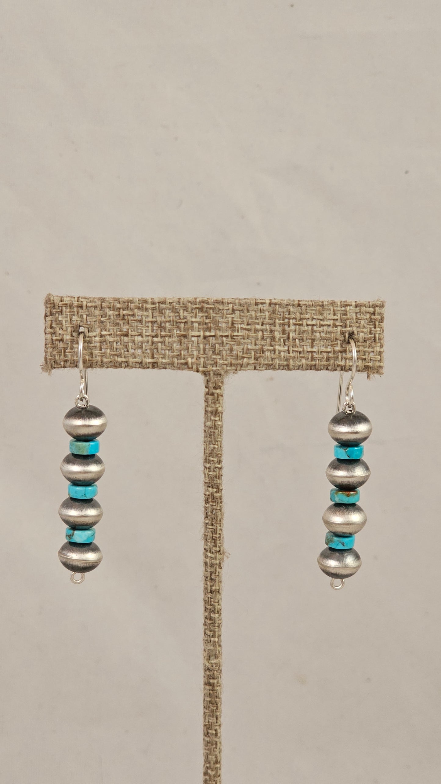 Navajo pearl and turquoise earrings