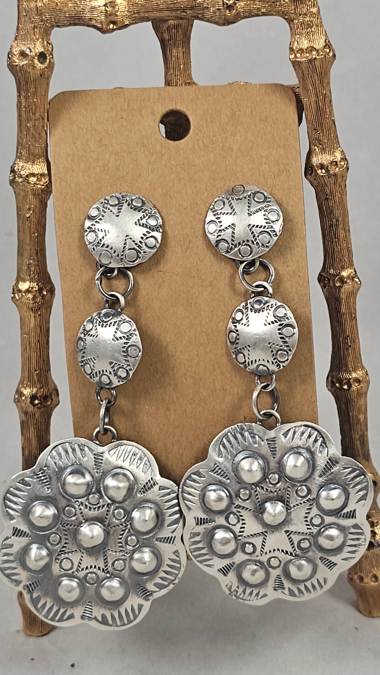 Concho earrings
