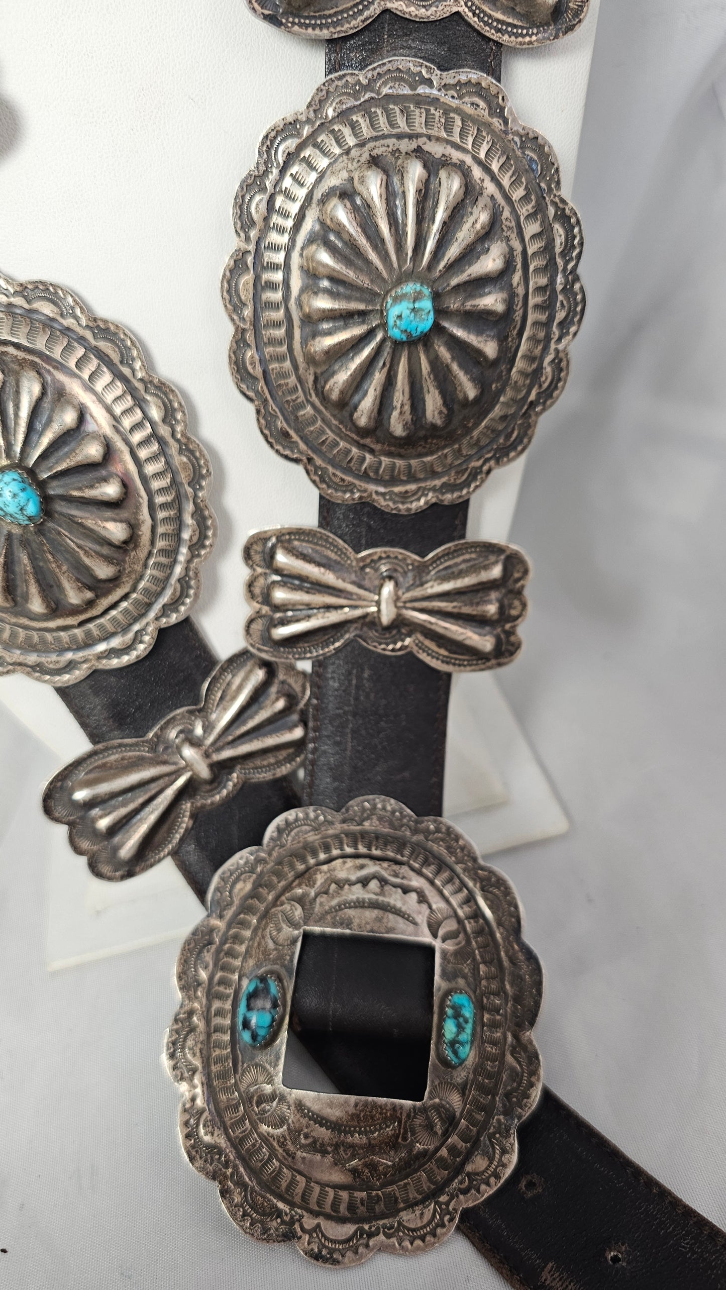 Concho Belt Turquoise and Sterling