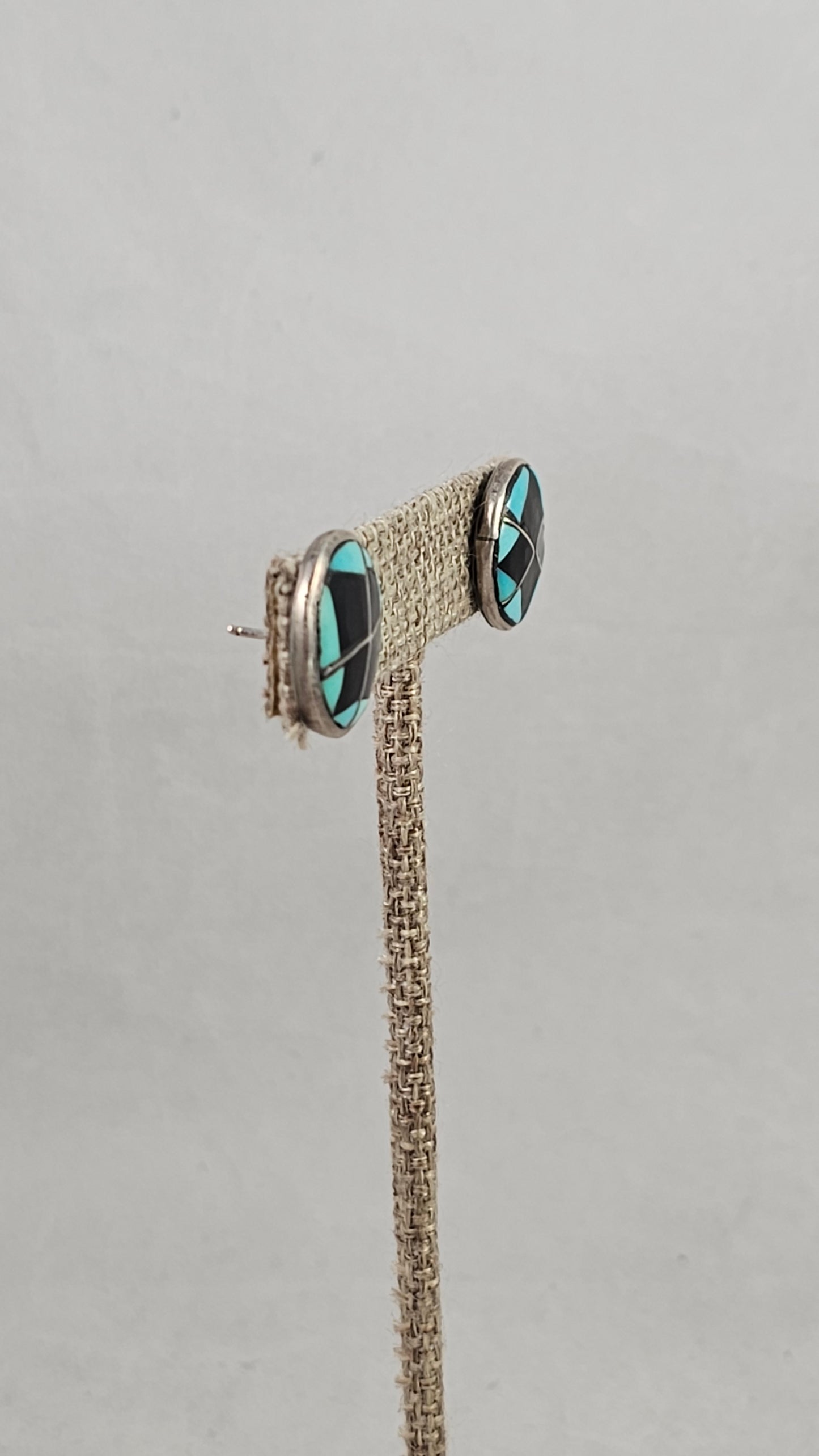 Vintage inlay earrings