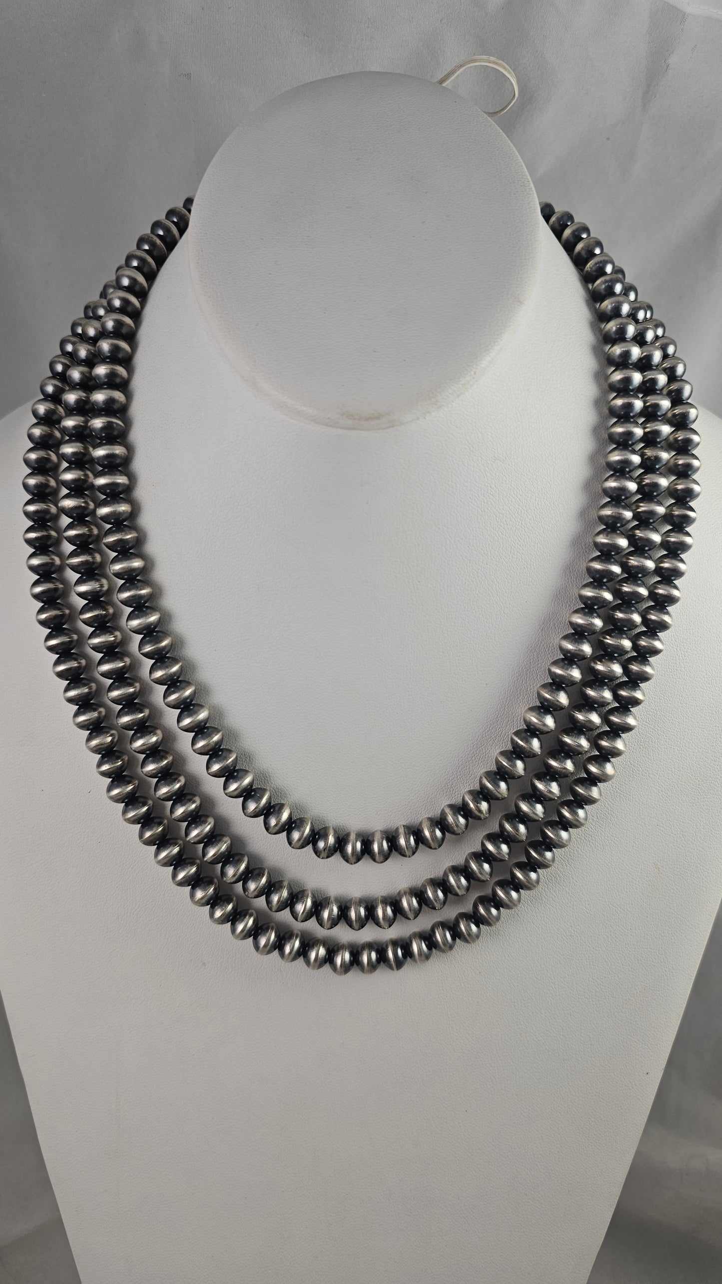 Navajo pearl necklace 60" 7.5mm