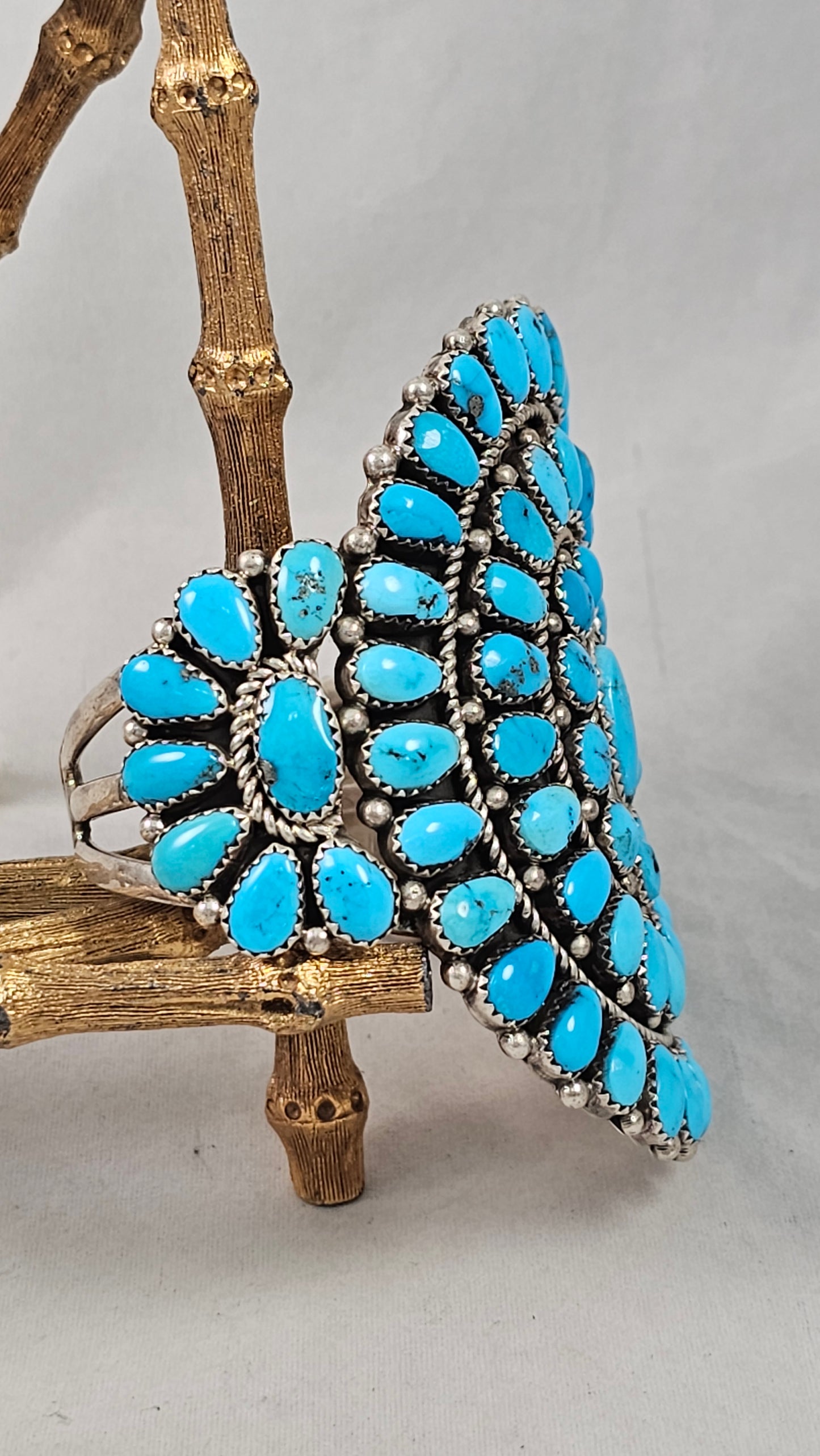 Turquoise cluster bracelet