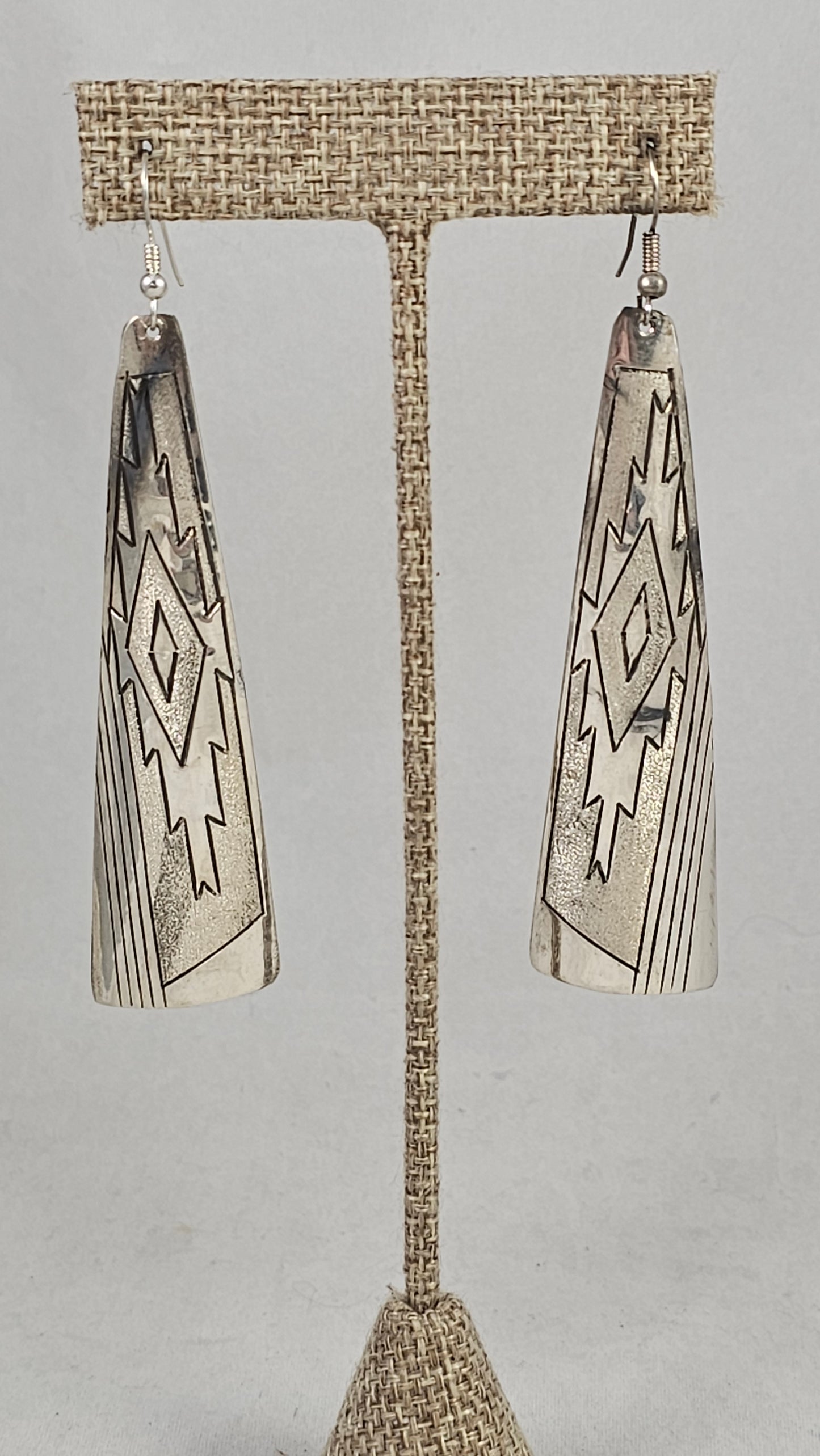 Navajo rug earrings