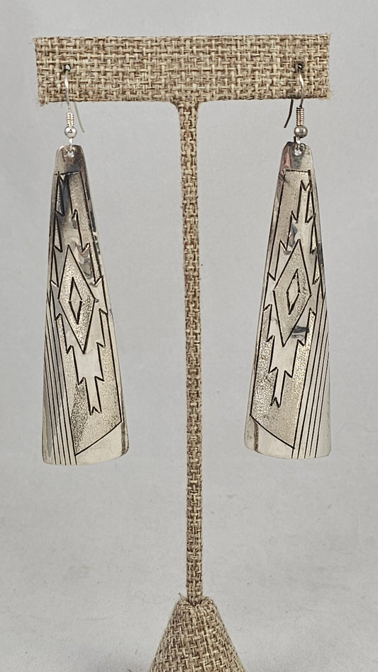 Navajo rug earrings