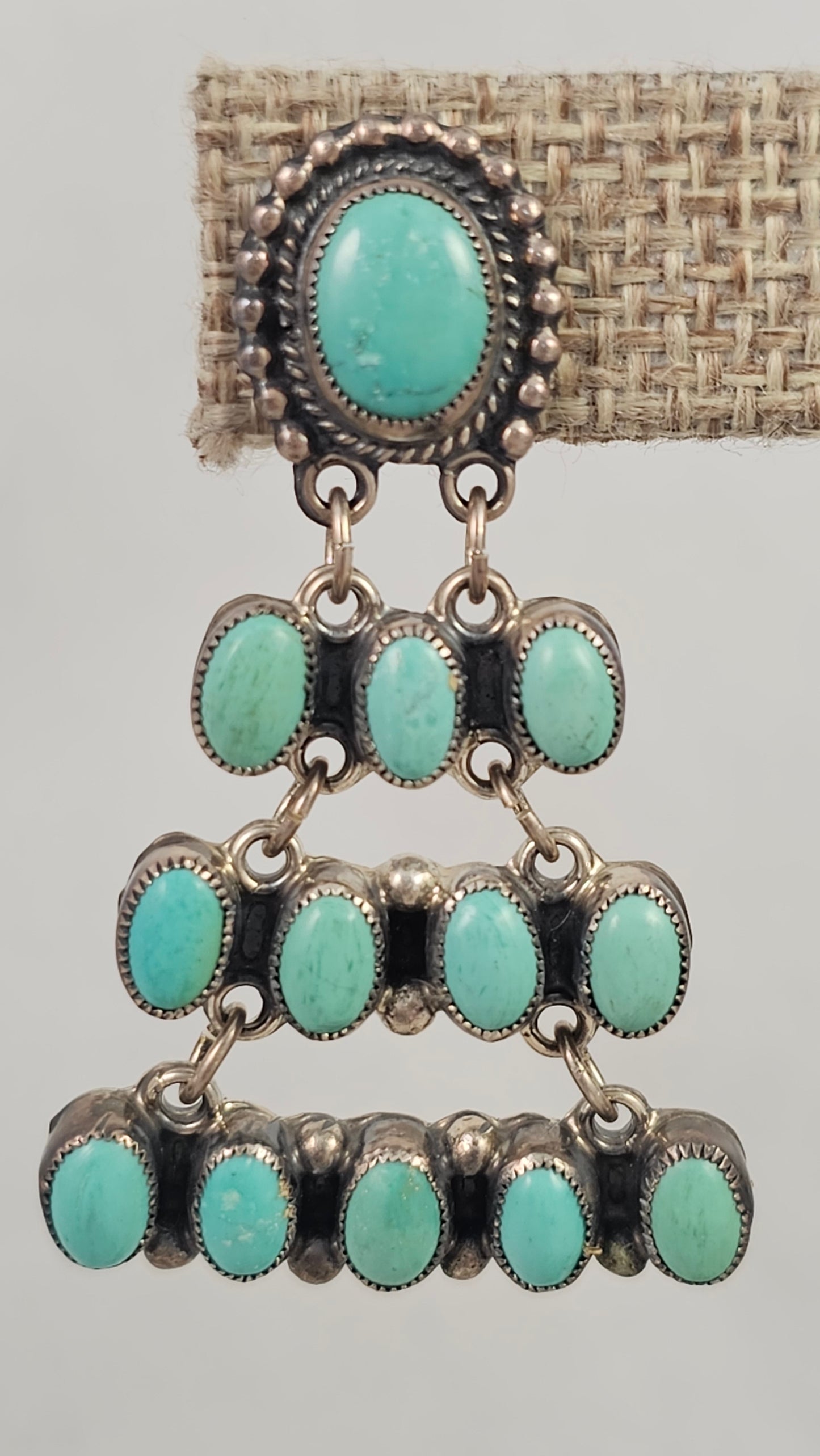 Turquoise chandelier earrings