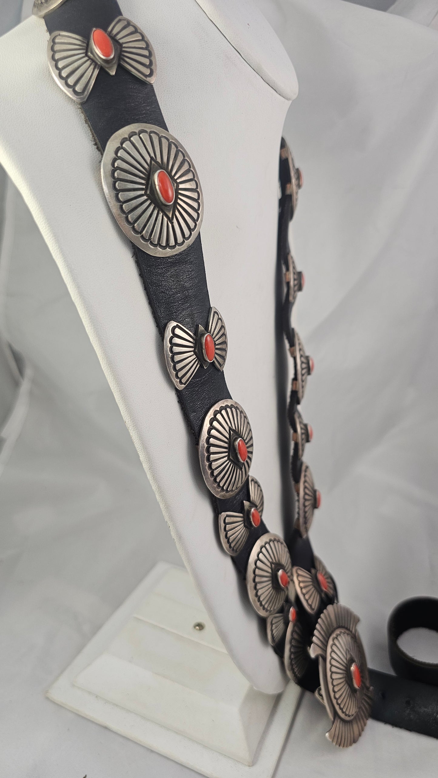 Mediterranean coral concho belt