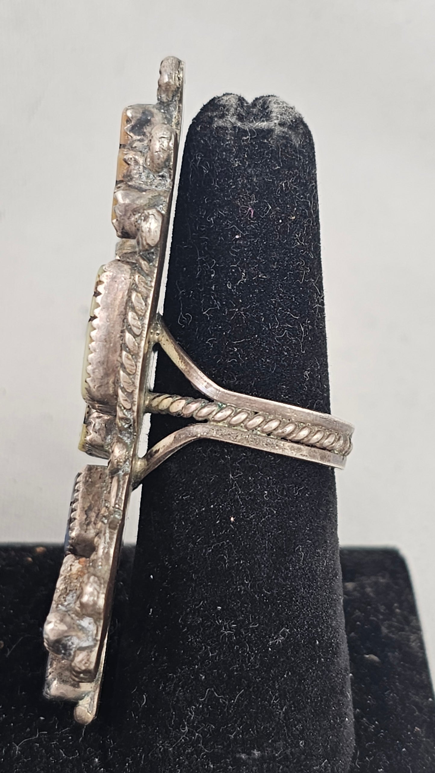 Zuni Rainbow man kachina ring