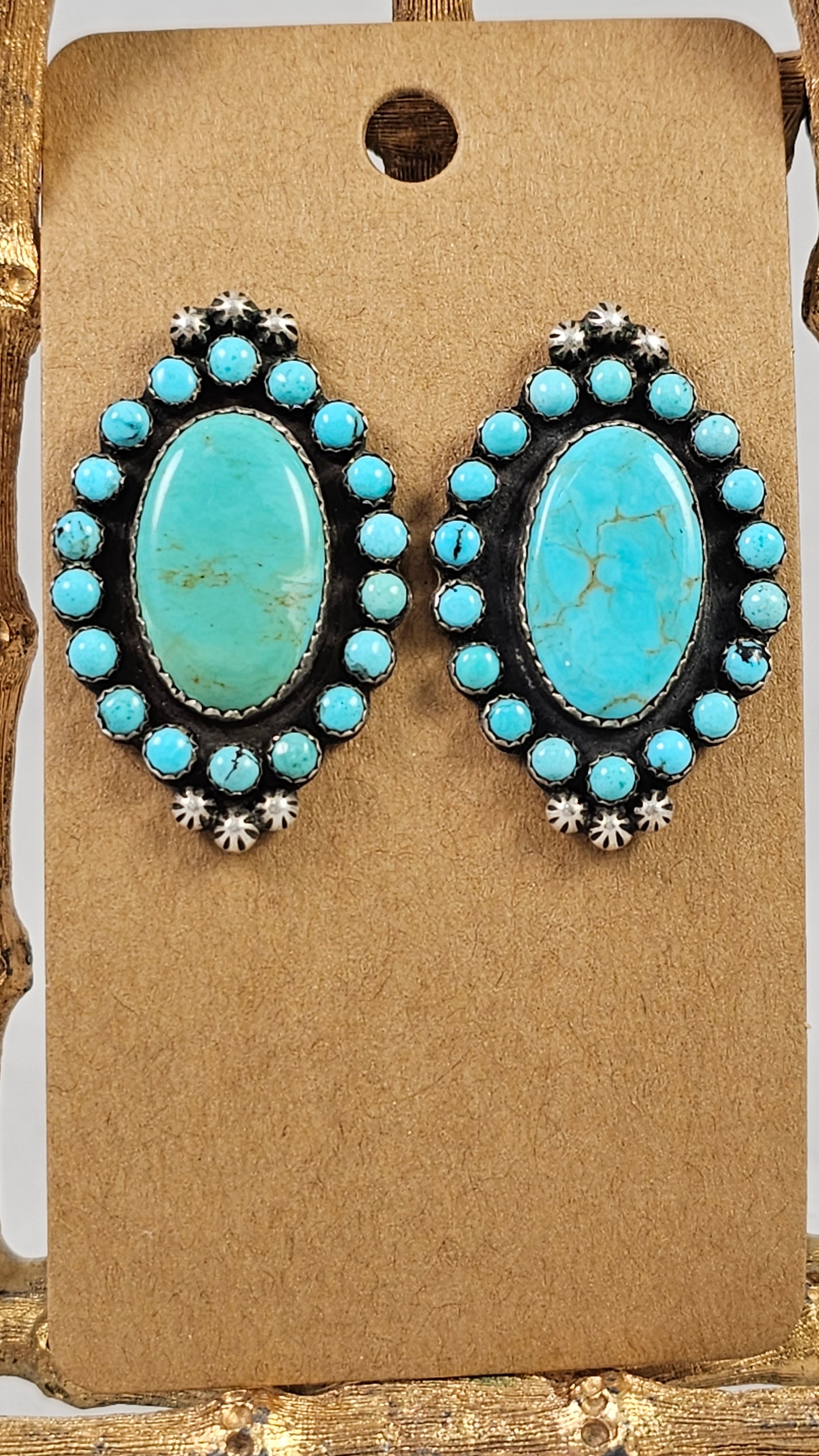 Vintage cluster earrings