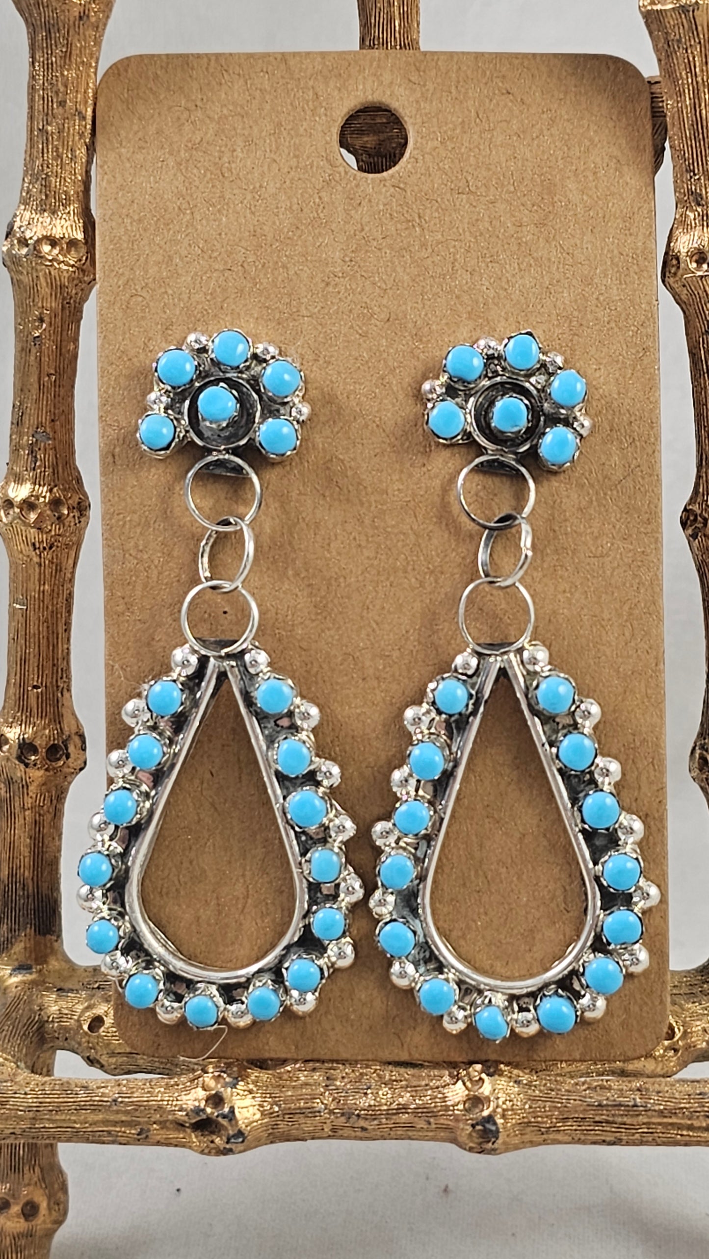 Snake eye cluster earrings