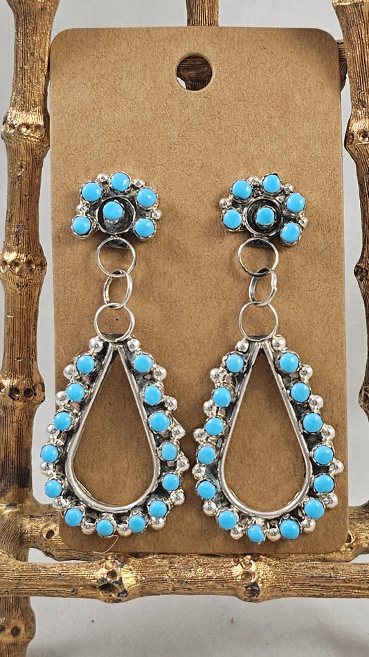 Snake eye cluster earrings