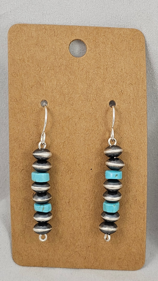 Navajo pearl turquoise earrings