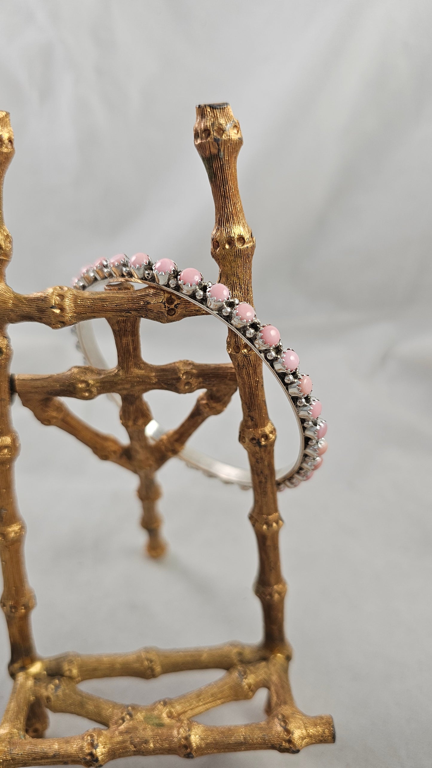 Snake eye bangle bracelets.