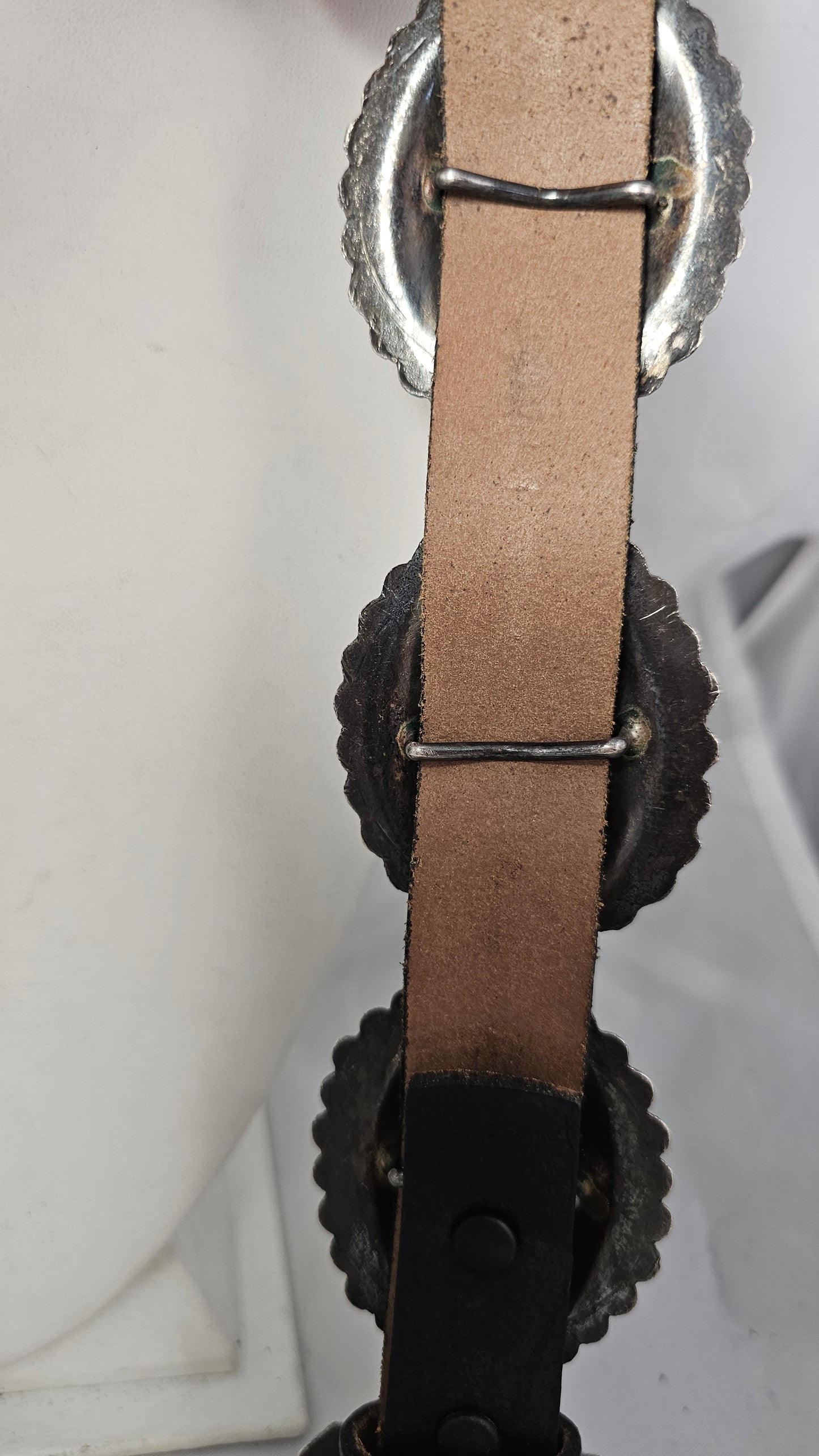 Concho Belt Vintage Sterling Silver