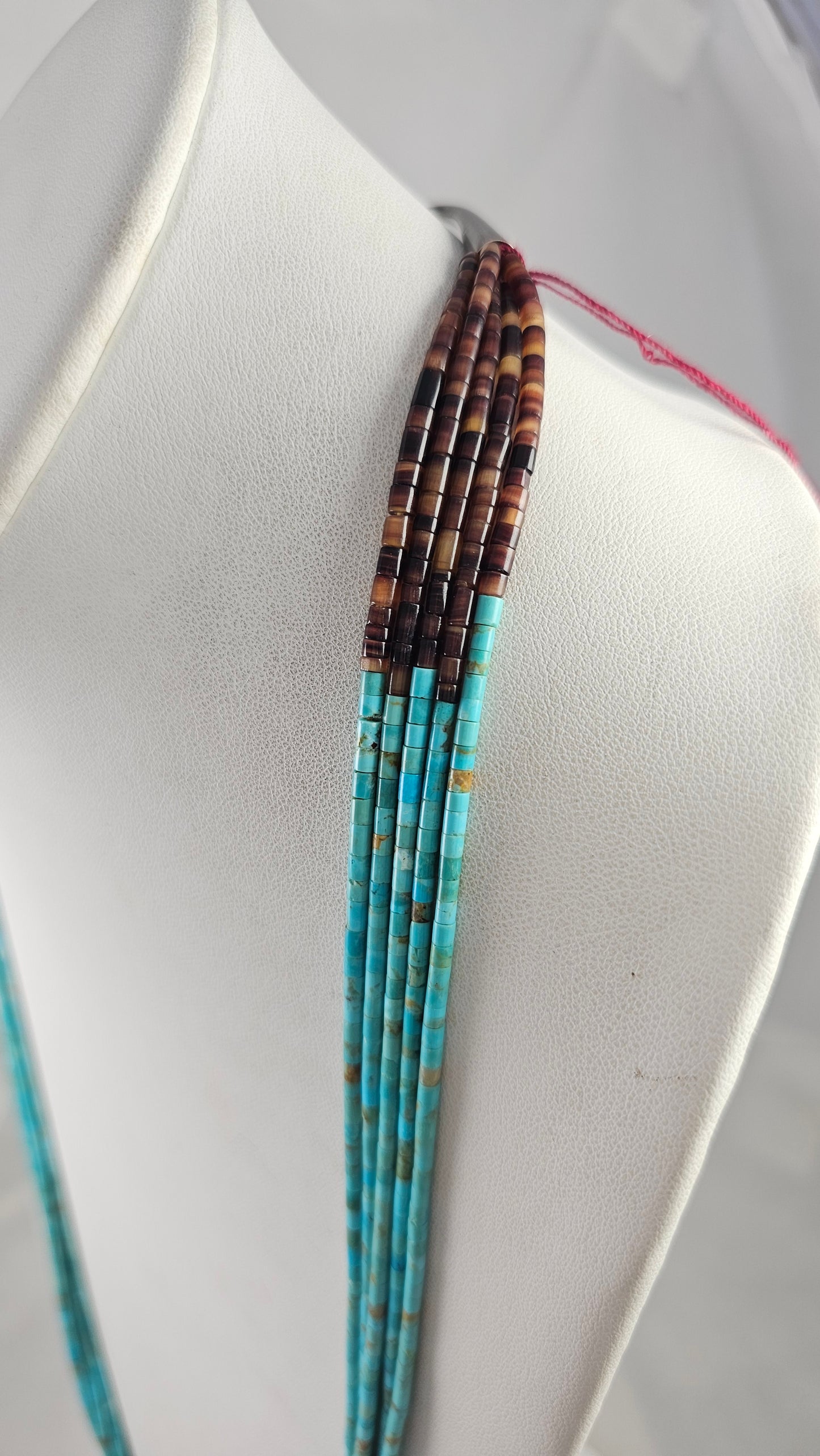 Turquoise heishi necklace