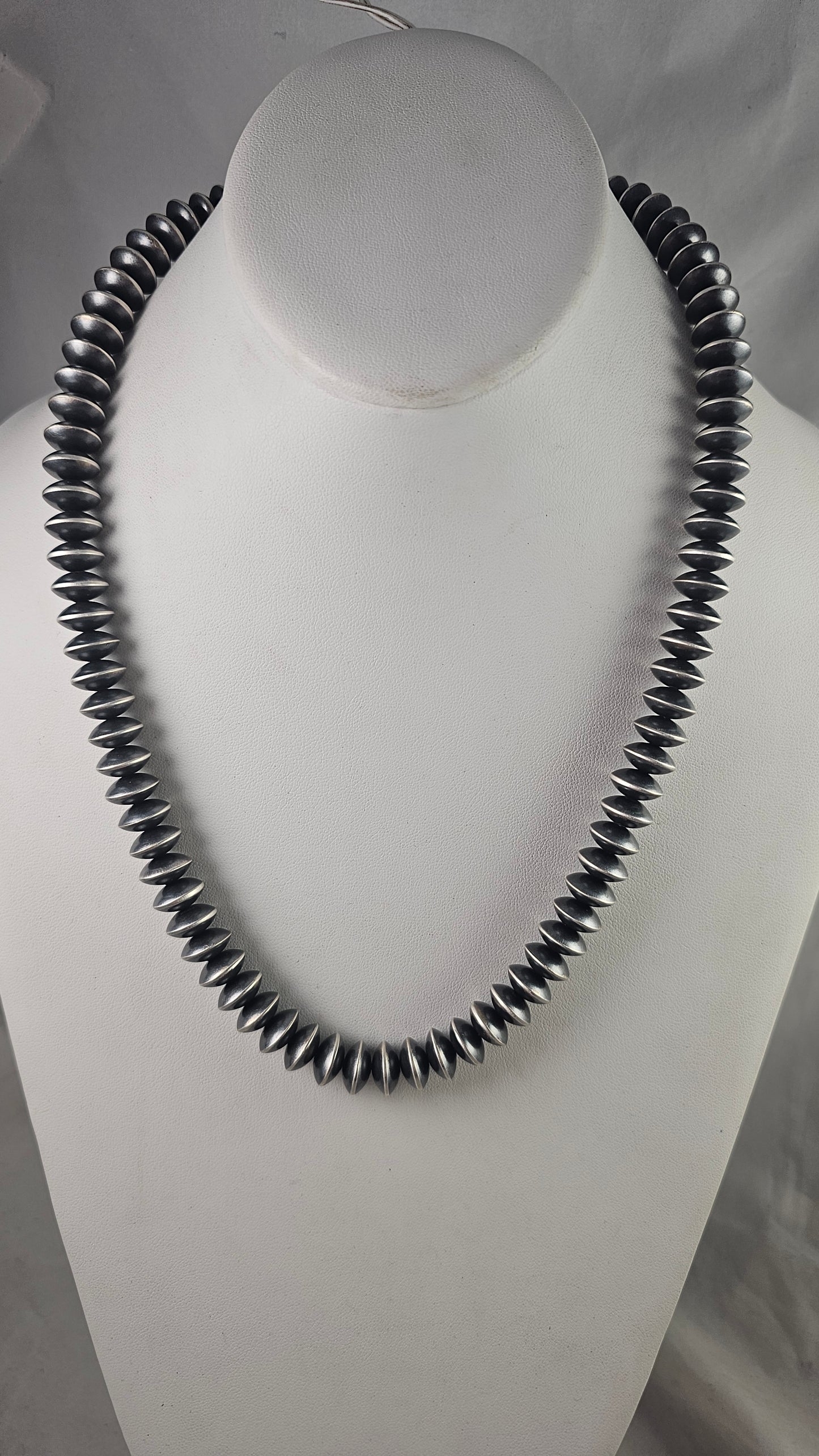 Navajo pearl saucer bead necklace