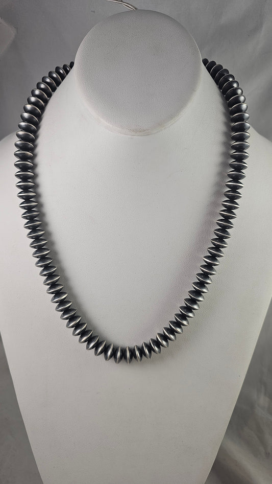 Navajo pearl saucer bead necklace