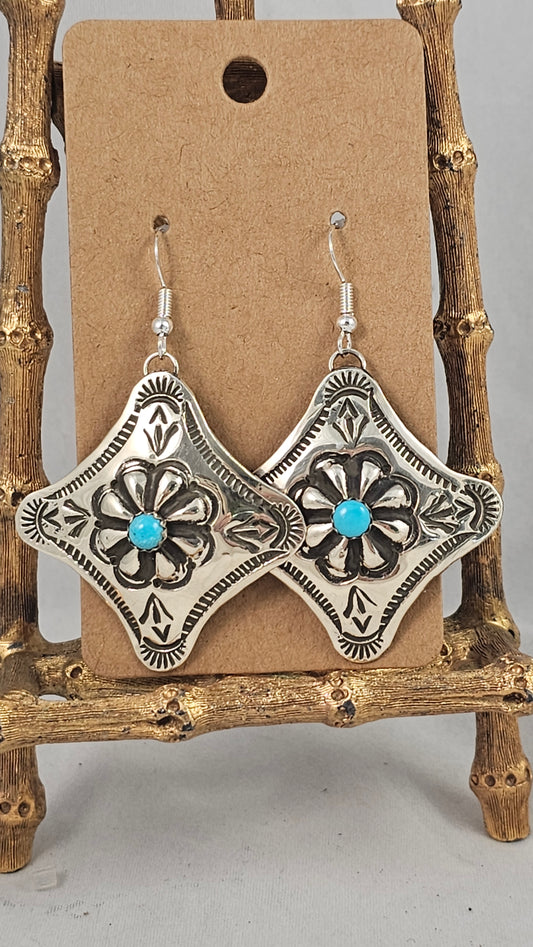 Concho earrings