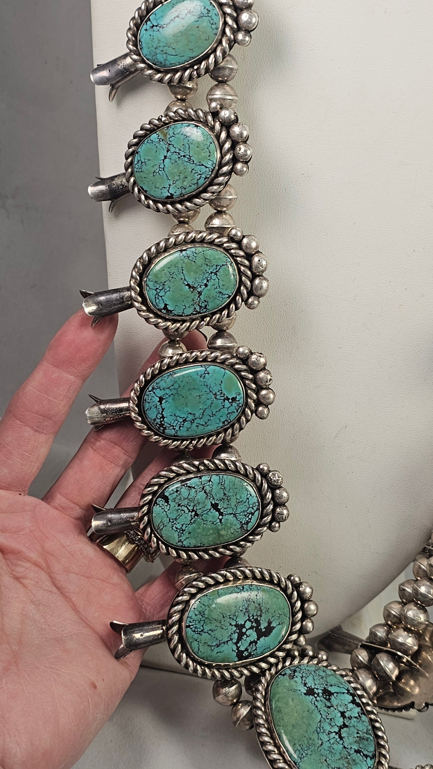Squash blossom necklace and bracelet set