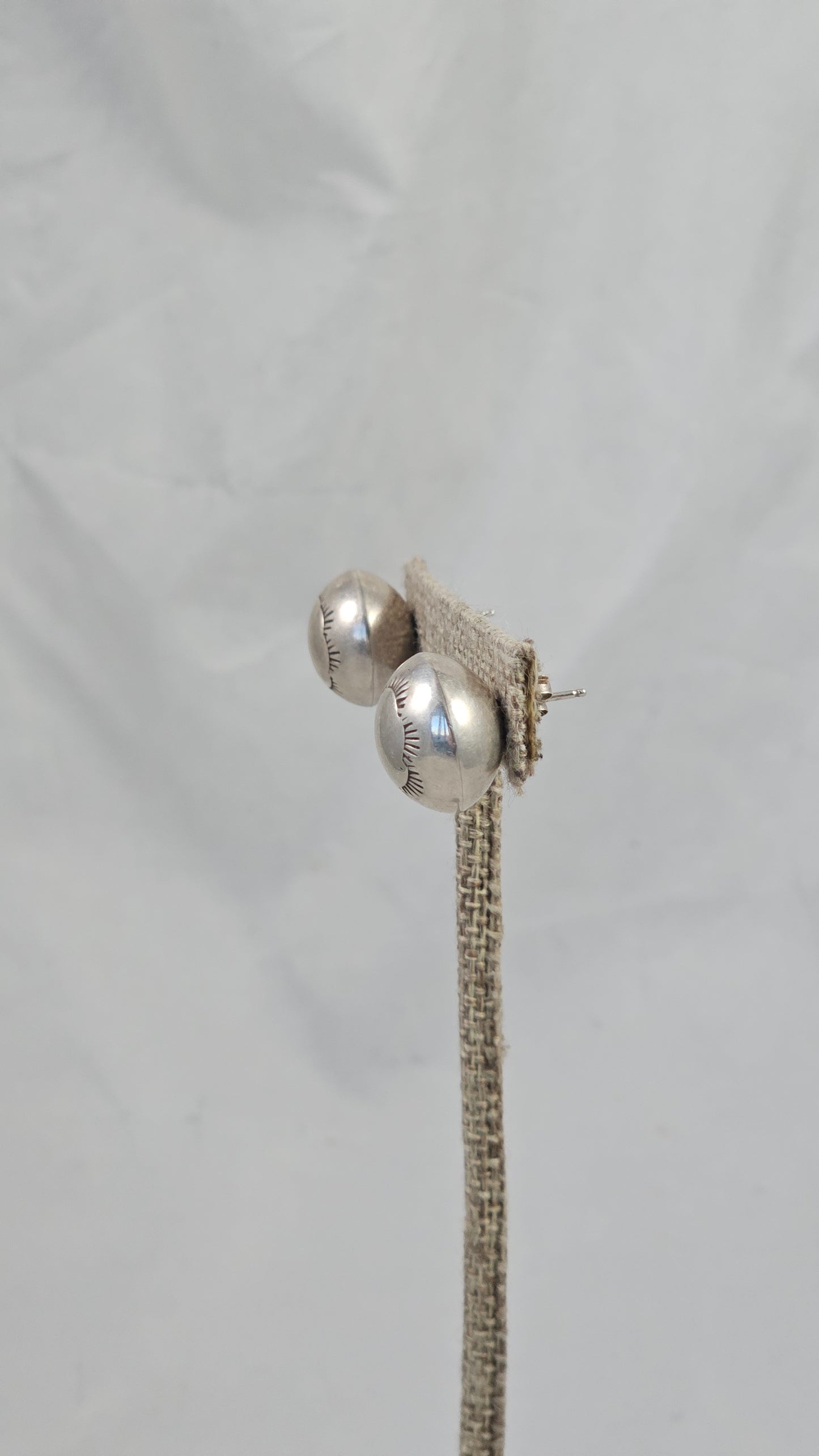 Vintage Navajo pearl post earrings